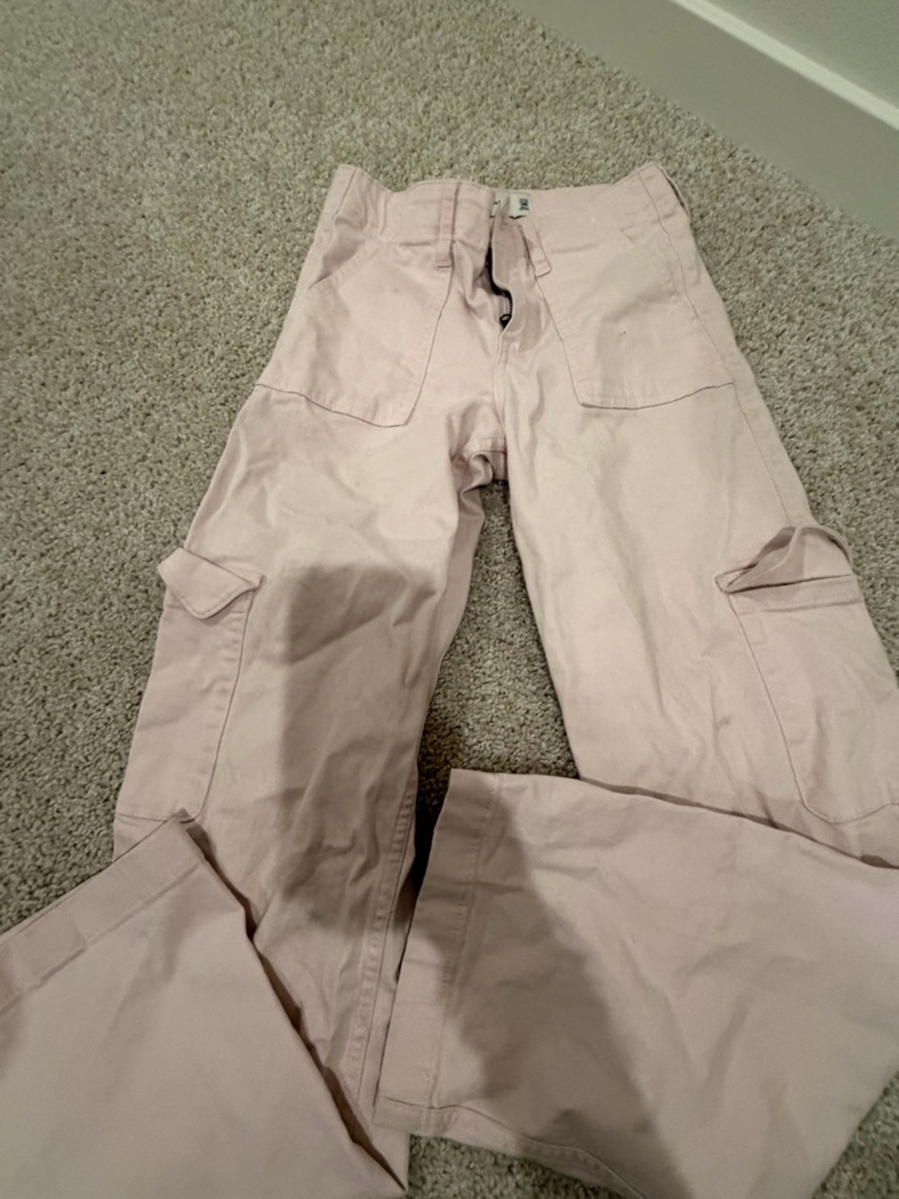 abercrombie kids Pale Pink Cargo Pants